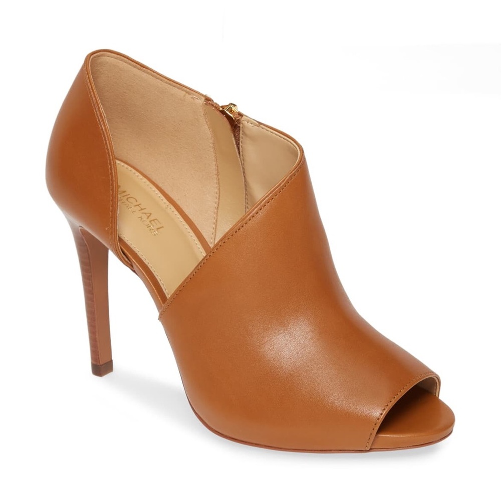 NWB Michael Kors Elodie Open Toe Bootie